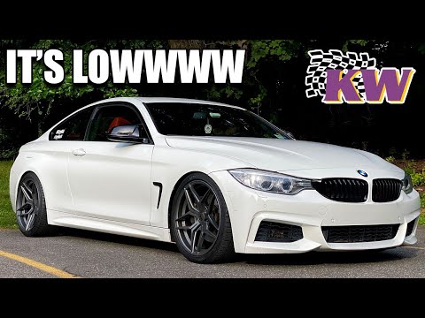 IT\'s FINALLY LOW!!! // Installing and reviewing KW V1 Coilovers for a BMW 435i F32 (SUPER LOW)