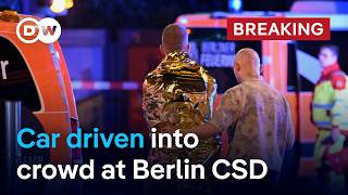 At least one person has been killed as vehicle crashes into Berlin Pride crowd | DW News