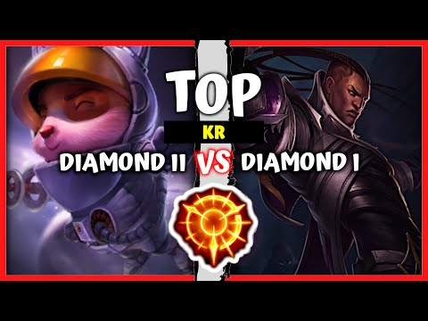 Korean Diamond Teemo Top vs Lucian Main - KR Rank S11