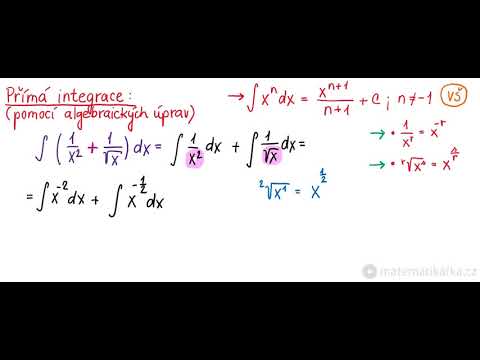 Jak začít s integrály - přímá metoda