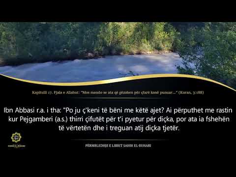 Sahih Buhari - Hadith 1724 - Fjala e Allahut: "Mos mendo se ata që gëzohen për çfarë kanë ..