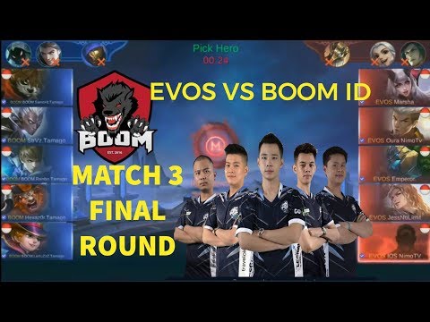 EVOS VS BOOM ID IESPL MOBILE LEGENDS MATCH 3 (FINAL)
