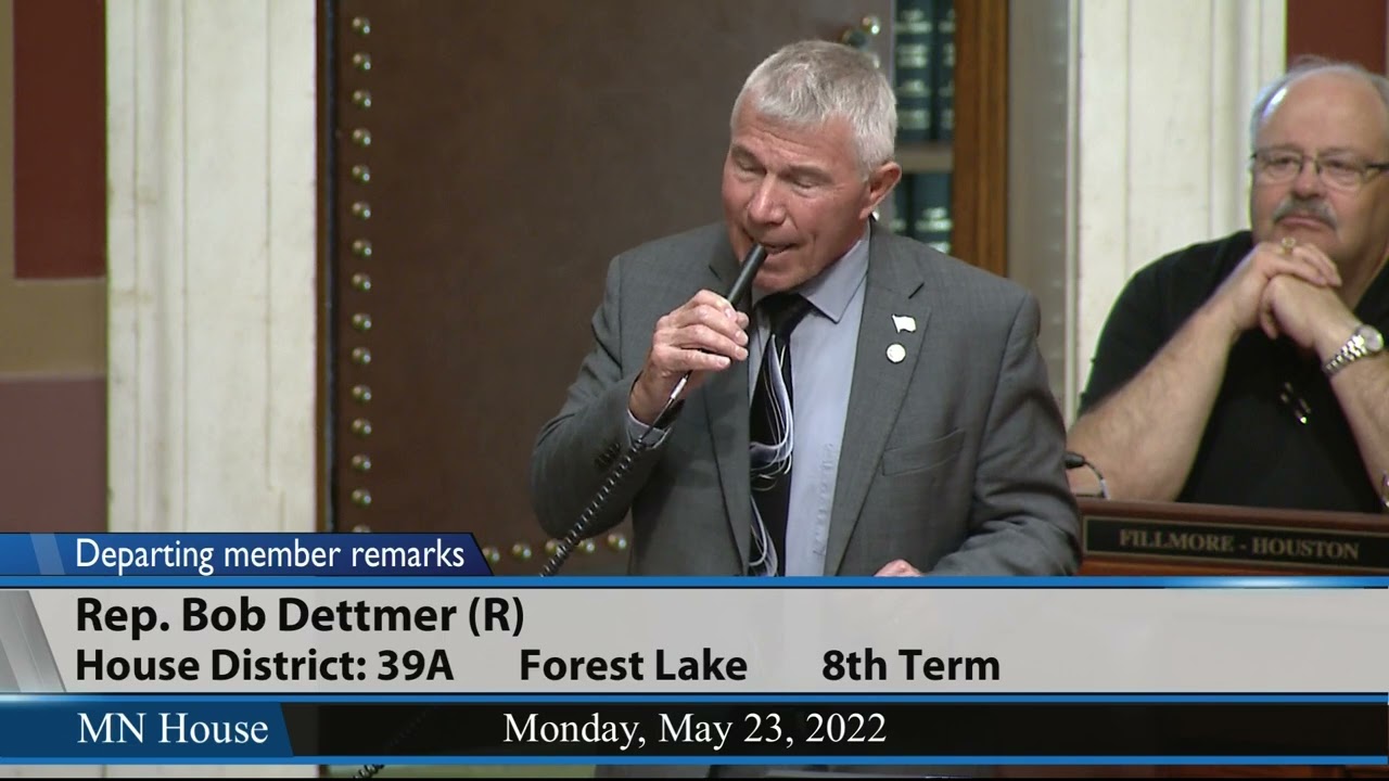 Departing member remarks in Minnesota House 5/23/22