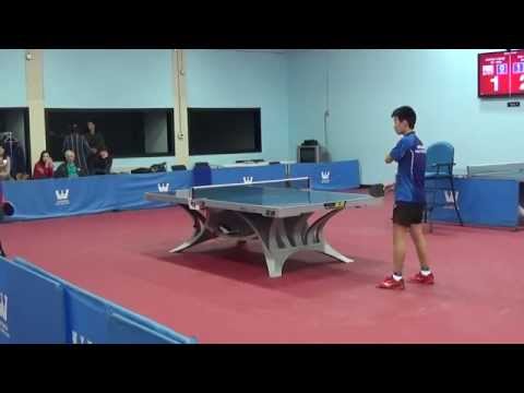 Westchester Table Tennis Center February 2015 Open Singles Finals - Kai Zhang vs Jishan Liang