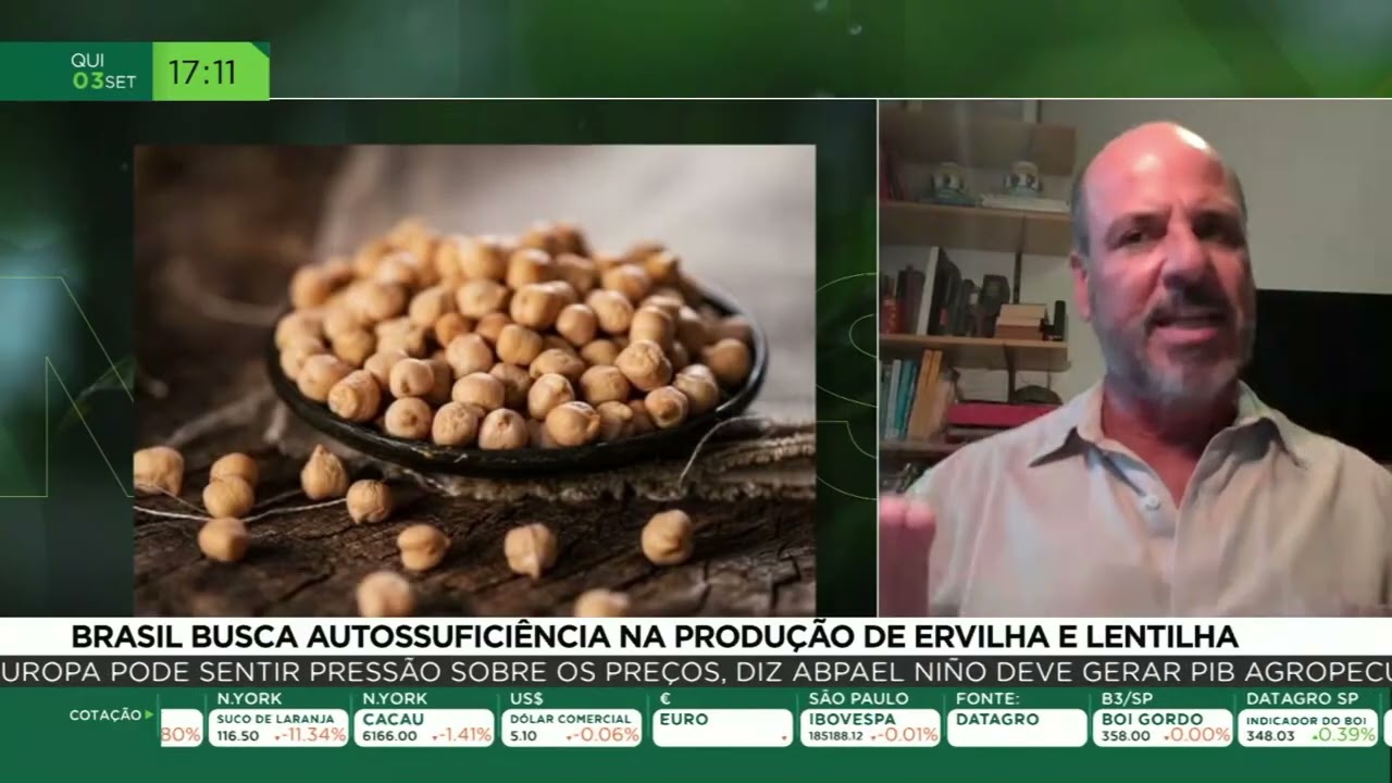 Brasil busca autossuficiência na produção de ervilha e lentilha