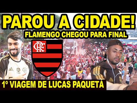 The city stopped! Paquetá's first trip with Flamengo! Flamengo's arrival in Brasília for the Supe...