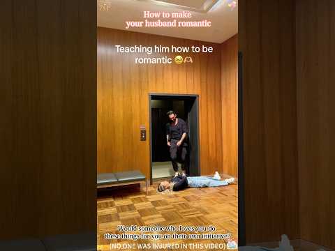 Teaching My Husband to be Romantic #funny #couplecomedy #coupleshorts