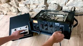 Video thumbnail for Custom made Farfisa analog drum machine with Korg Stage Echo SE-300 by ohm_studi_ohm