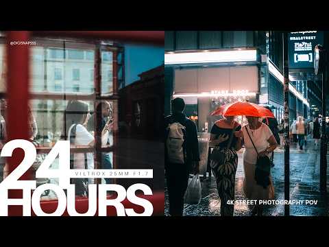 24 Hours of Street Photography in London (Day to Night) | Silent POV 4K