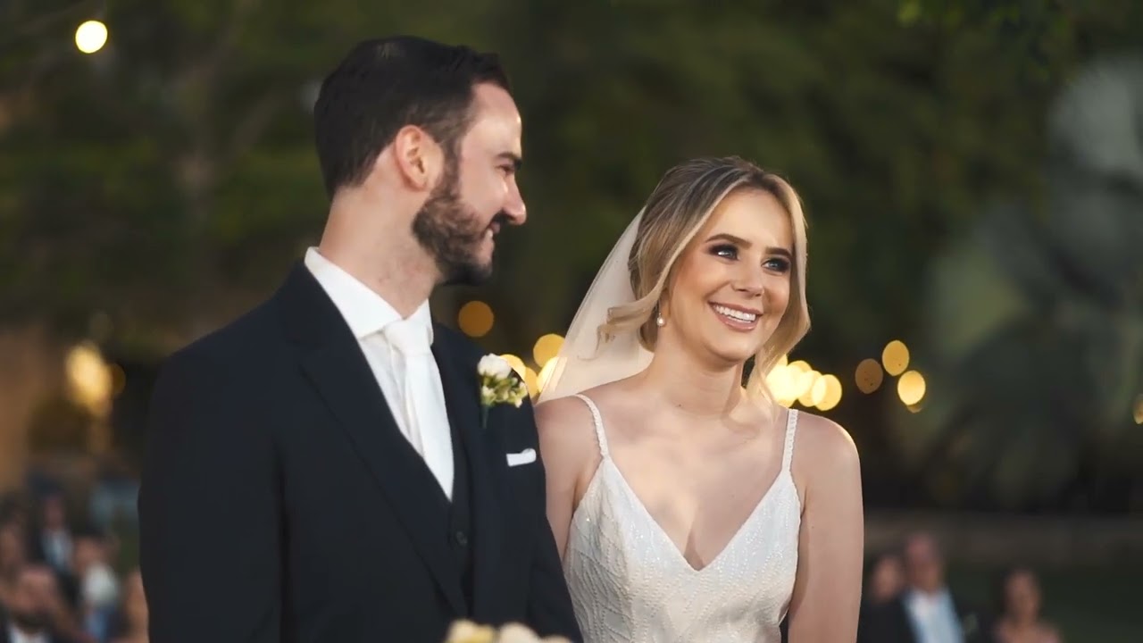 Casamento com pôr do sol lindo - Jéssica e Gabriel