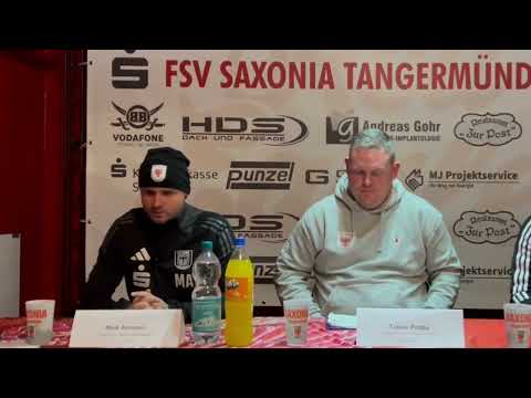 Pressekonferenz FSV Saxonia Tangermünde - TuS Bismark 08.11.24