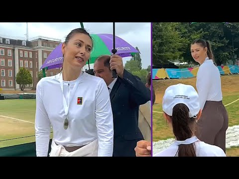 Sharapova's Reaction When a Young Fan Asked for a PhotoㅣWimbledon 2025