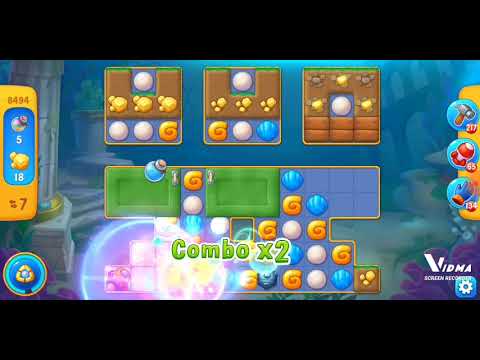 Fishdom. 8494 level no boosters and diamonds. 20 moves