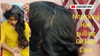 Download lagu Indian Women Hair Pulling Challenge | Long Hair Oiling Combing By Man 👌💯 mp3