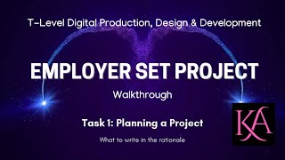 T-Level DPDD 2025 Employer Set Project Task 1 – Part 5: What to include in the Rationale