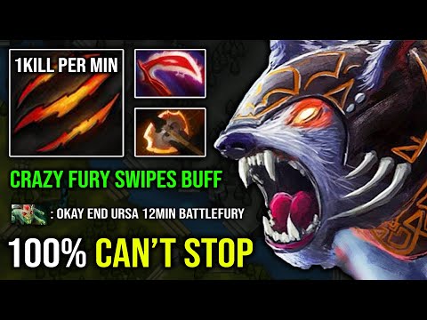 THERE IS NOTHING THAT CAN STOP THIS MAN - 12Min Battlefury Ursa Crazy Swipes 2s Deleted Medusa DotA