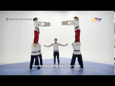 Vertical Spinning Kick Breaking - Double Breaking