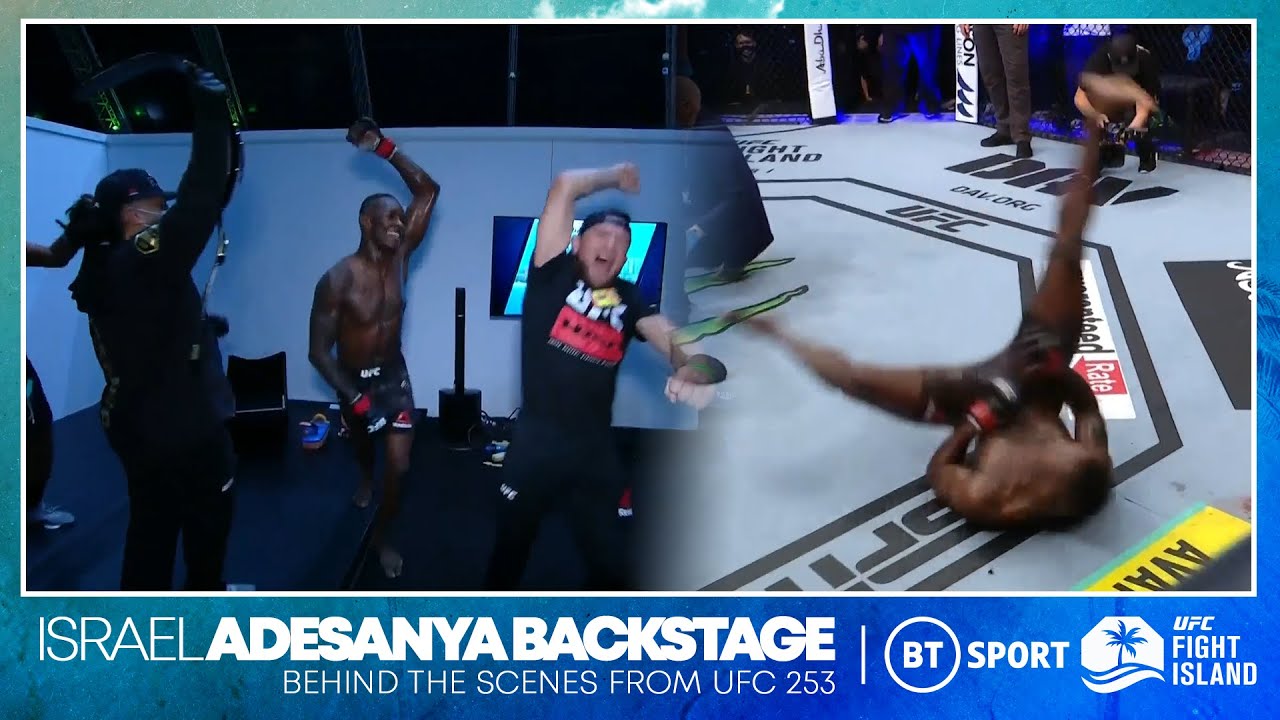 Israel Adesanya break dances next to Paulo Costa and then goes WILD in the dressing room | UFC 253