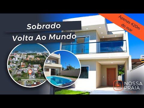 Vídeo - Sobrado com 3 dormitórios à venda, 140 m² por R$ 714.900,00 - Volta Ao Mundo I - Itapoá/SC - Sobrado em Volta ao Mundo I, Itapoá - à venda - Nossa Praia Imóveis