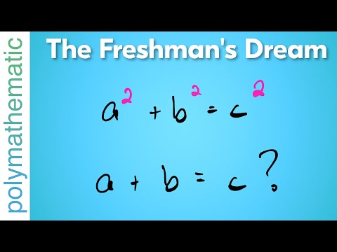 The Freshman's Dream, Explained: If a+b=c, a² + b² = c² too?