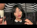 1 Minute ASMR Wednesday Addams Wannabe Does Your Makeup Fast Aggressive