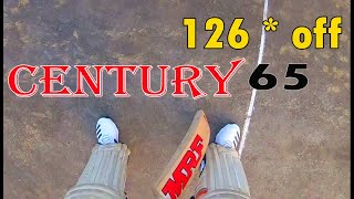 Batsman Helmet Camera View CENTURY by Vishal ! GoPro Cricket Highlights