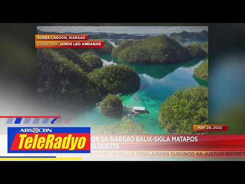 Sugba Lagoon sa Siargao balik-sigla matapos ang bagyong Odette Headline Pilipinas (23 May 2022)