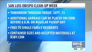 Extra garbage can be picked up for SLO residents during Clean Up Week