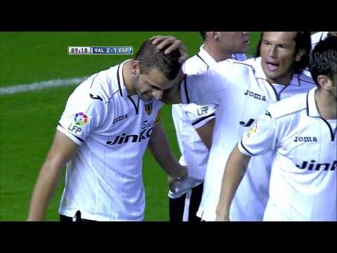 La Liga | Gol de Soldado (2-1) en el Valencia CF - RCD Espanyol | 17-11-2012 | J12
