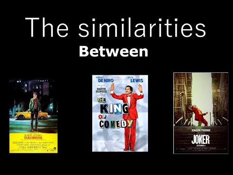 The similarities between Taxi Driver, The King of Comedy and Joker