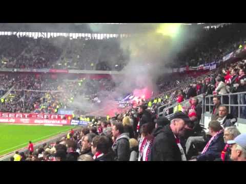 HD Pyroshow Fortuna Düsseldorf vs  MSV Duisburg Pyroaktion Pyro 06 06 2012