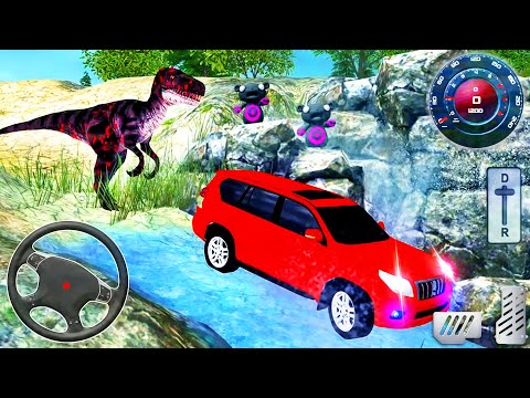 Crazy Offroad Jeep Dinosaur Driving - Luxury Prado 4x4 SUV Drive Simulator - Android GamePlay