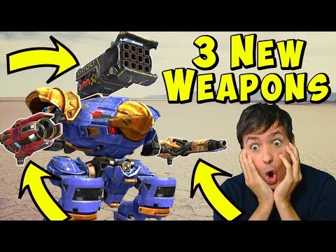 3 New Weapons & Reworked Modules - War Robots Test Server Gameplay WR