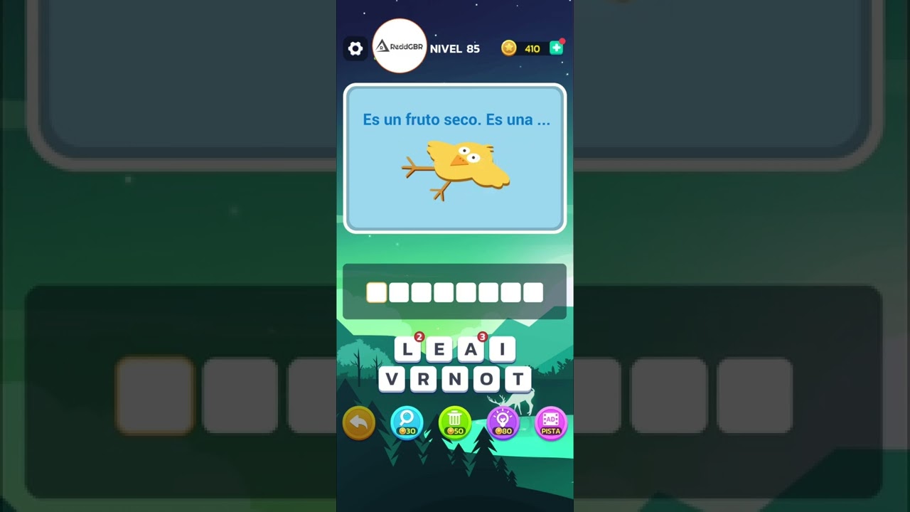 Acertijo Mental - Nivel 85 Es un fruto seco, es una... Pollito Apachurrado