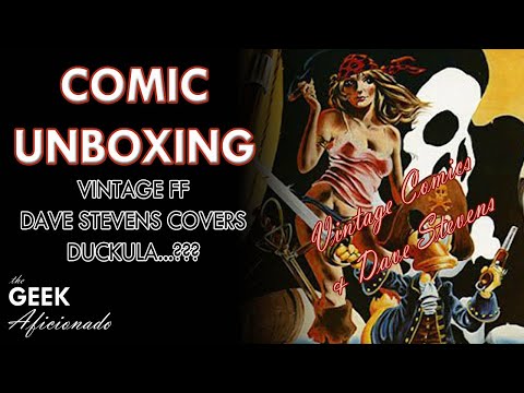 UNBOXING VINTAGE COMICS & DAVE STEVENS GOODIES!!