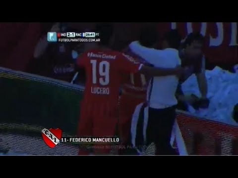 Gol Federico Mancuello - Independiente 2 Vs Racing Club 1 - Primera División 2014