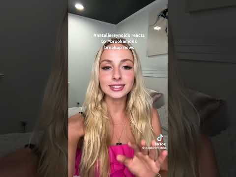 #nataliereynolds reacts to #brookemonk breakup news #samdezz