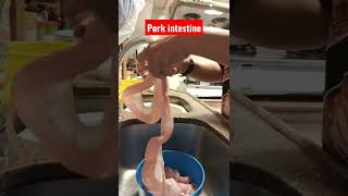 how to clean pork intestine