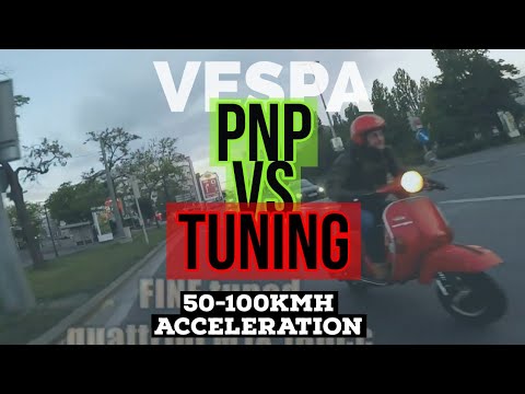 vespa 177 PNP vs TUNING | quattrini  vs polini  | 17s FASTER | 50-100kmh | FMP - SolidPASSion |
