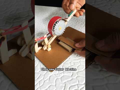 Chop Saw Cutting Machine with DC motor | #tech #youtubeshorts #dcmotor #dcmotorproject #shorts