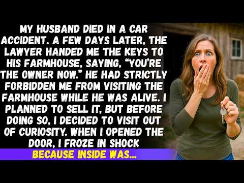 After my husband's funeral, I visited his forbidden farmhouse—what I saw there completely froze me..