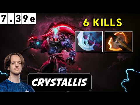 Crystallis Juggernaut Safelane - Dota 2 Patch 7.39e Pro player Full Gameplay