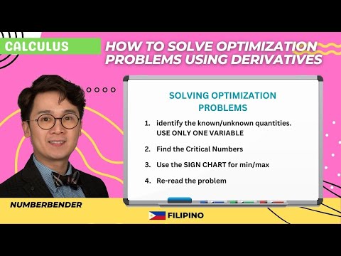 Solving Optimization Problems | Calculus | Paano? Video