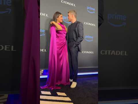 Priyanka Chopra and Richard Madden at the global premiere of "Citadel". #priyankachopra