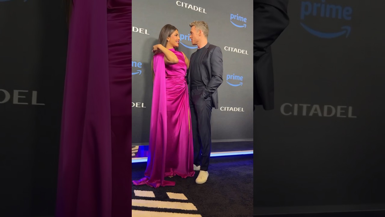 Priyanka Chopra and Richard Madden at the global premiere of 