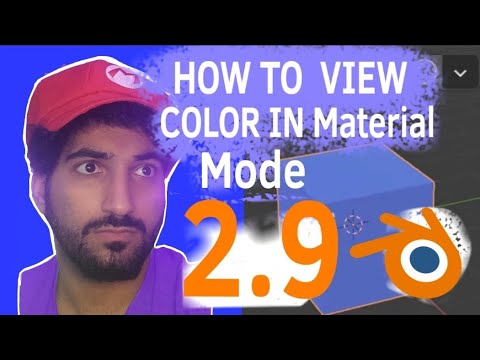 Blender TIP- How to view your material colour in solid mode 2 9 (2021)