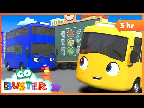 Buster's First Day At School | Go Buster - Bus Cartoons & Kids Stories