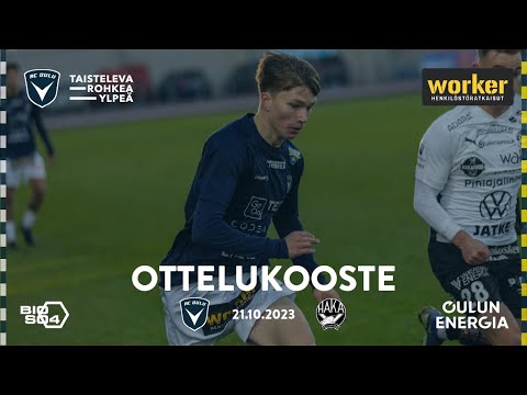 Worker ottelukooste AC Oulu - FC Haka 21.10.2023 (Veikkausliiga)