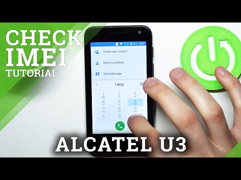 How to Check IMEI and Serial Number on ALCATEL U3 – Find SN and IMEI