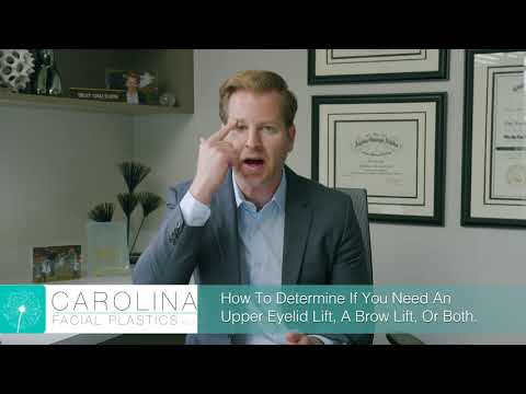 How To Tell If You Need A Upper Eyelid Lift, A Brow Lift, Or Both | Jonathan Kulbersh MD